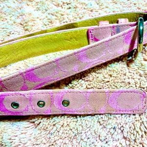 Coach Size Sm-Med Pink Belt